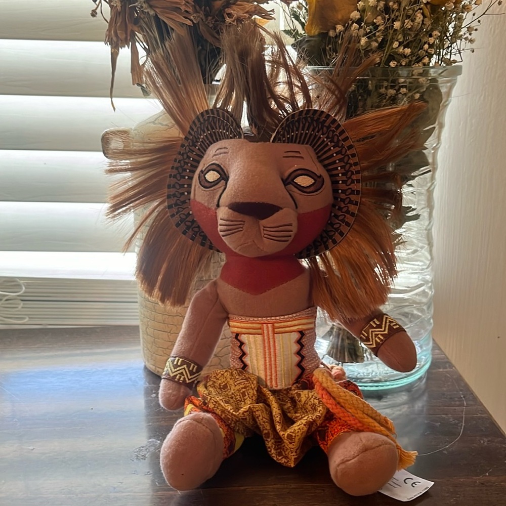 Simba The Lion King Broadway Musical Stuffed Character